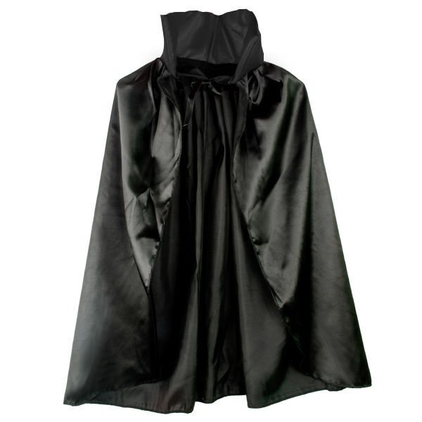 Siyah Renk Yakalı Halloween Pelerini 90 cm (4944)