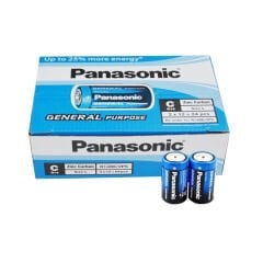 PANASONIC R14BE/2PS MANGANEZ  ORTA C BOY 24 LÜ PİL PAKET FİYATI (4944)