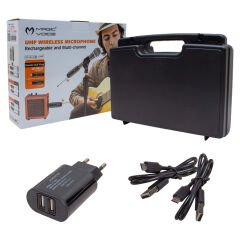MAGICVOICE MV-19588 UHF KABLOLU MİK İ KABLOSUZ A ÇEVİRİCİ SET(XRL Lİ) (4944)