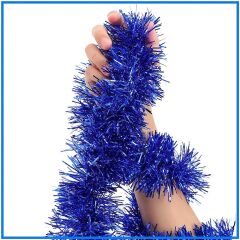 Parti İçin Sim Süs 2 Metre Uzunluk 8 cm Genişlik Mavi Renk İthal (4944)