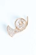 Zirkon Taşlı Metal Broş - TJ-BRS287