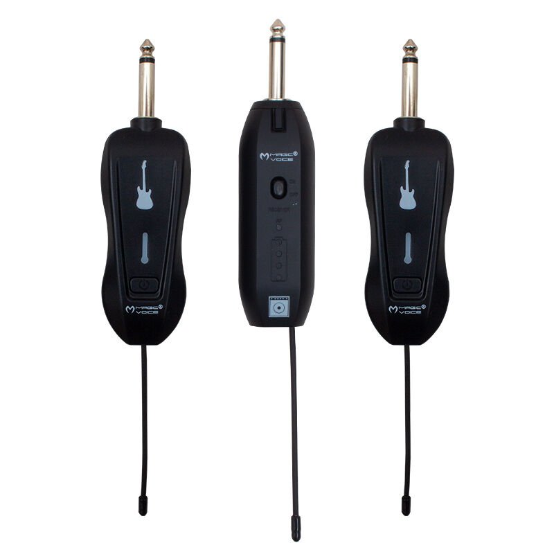 MAGICVOICE MV-19592 UHF GİTAR TİP KABLOSUZ MİKROFON ÜÇLÜ SET (4944)