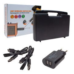 MAGICVOICE MV-19592 UHF GİTAR TİP KABLOSUZ MİKROFON ÜÇLÜ SET (4944)