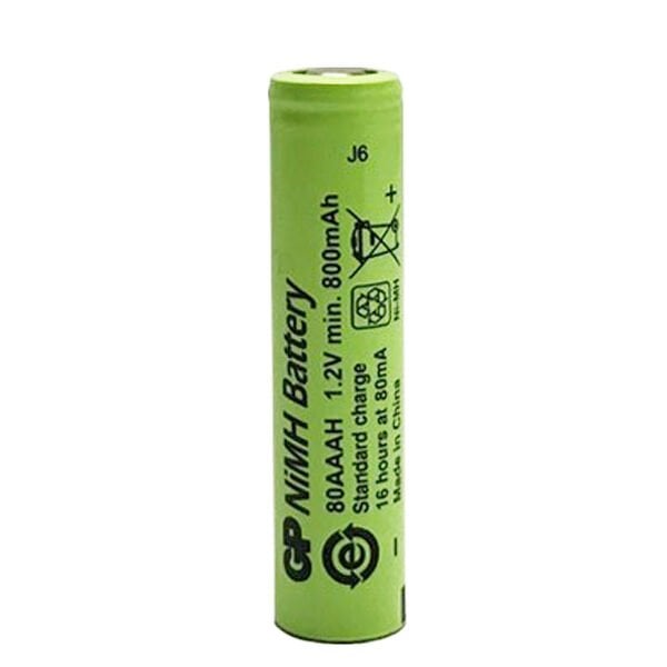 GP 80AAAH 1.2V 800MAH DÜZ KAFA ŞARJLI AAA İNCE KALEM PİL (4944)