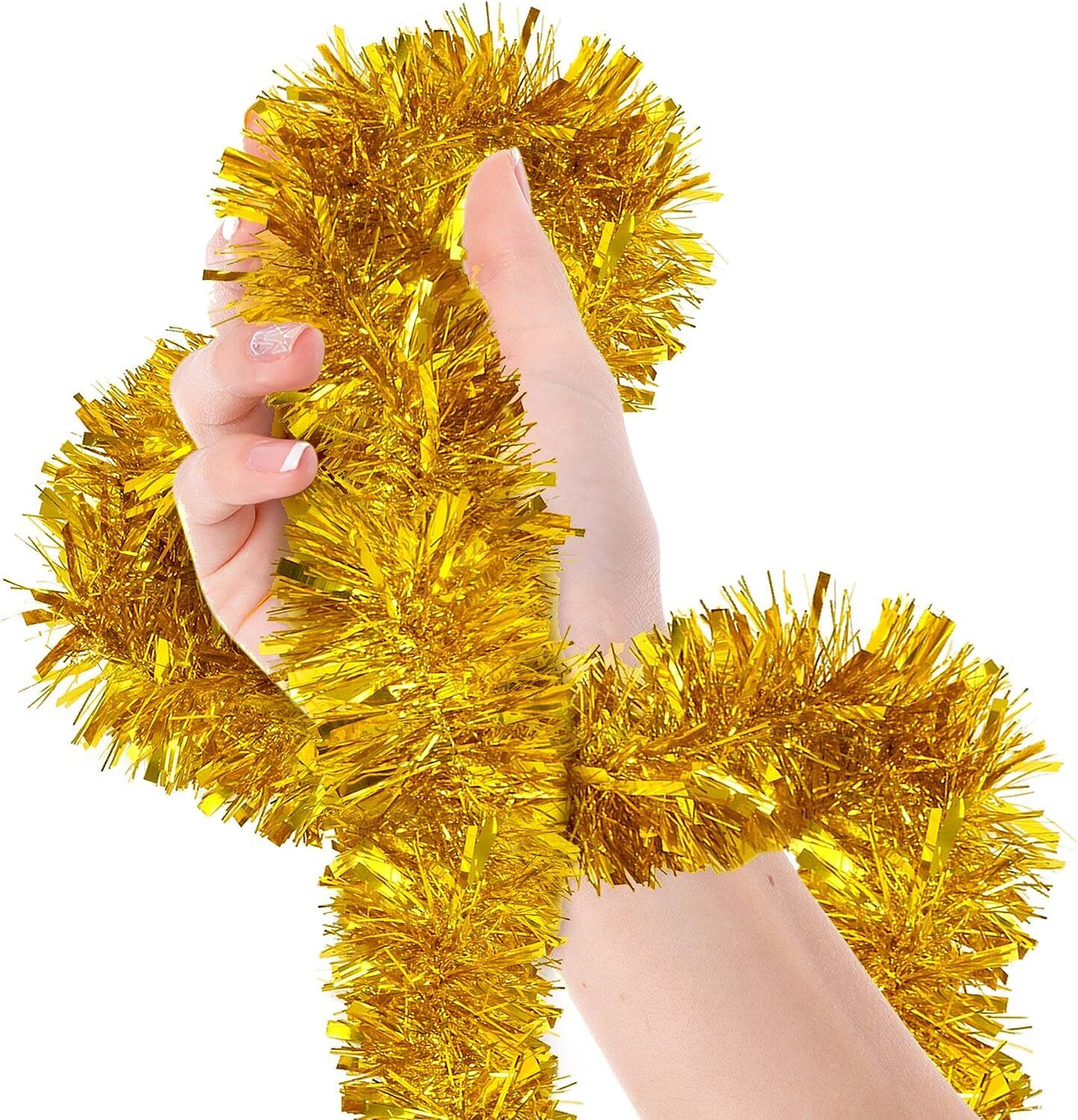 Parti İçin Sim Süs 2 Metre Uzunluk 8 cm Genişlik Altın Renk İthal (4944)
