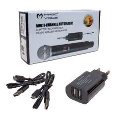 MAGICVOICE MV-19599 UHF KABLOSUZ YAKA MİKROFON (4944)