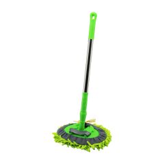 25CM - OVAL   MAKARNA  MOP RENKLİ MİKROFİBER  180° HAREKETLİ - UZAYAN METAL SAPLI= 54--90CM (4944)