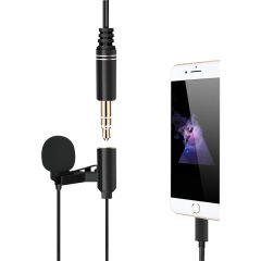 JH-041-A LIGHTNING GİRİŞLİ VE KULAKLIK GİRİŞLİ YOUTUBER YAKA MİKROFONU (4944)