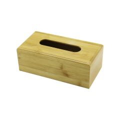 AHŞAP - BAMBU PEÇETELİK KUTU 11.6 X 22.8CM ALT KAPAKLI = KAYAR KANALLI - AÇ-KAPA (4944)