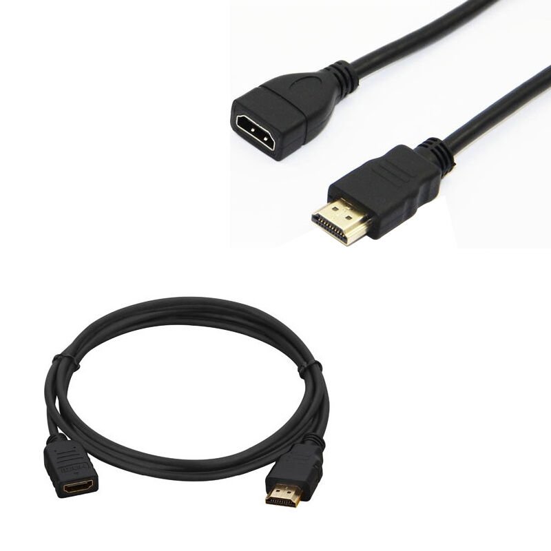 HDMI KABLO ERKEK DİŞİ GOLD UÇLU 25 CM UZATMA (MİNİ HD REC. İÇİN) (4944)