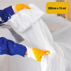 Boya Badana Eşya Koruma Hışır Örtüsü 280cm x 15 mt  Yapışkanlı Hışır Örtü (4944)