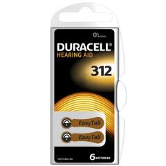DURACELL 312 NO KULAKLIK PİLİ 6LI PAKET (4944)