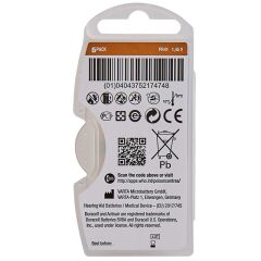 DURACELL 312 NO KULAKLIK PİLİ 6LI PAKET (4944)