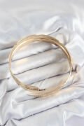 Pirinç Yaprak Model Gold Renk Kadın Pazu Bileklik - TJ-BB7522