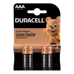 DURACELL LR03/MN2400 AAA İNCE PİL (4LÜ) PAKET FİYAT (4944)