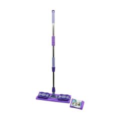 MANDALLI YÜZEY TEMİZLİK PALET MOP M.FİBER PASPAS - YEDEKLİ DUVAR SİLME MOP METAL UZAYAN SAP=70-107CM- 360° (4944)