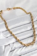 316L Çelik Burgu Model Gold Renk Kadın Kolye - TJ-BKO10485