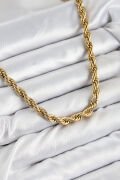 316L Çelik Burgu Model Gold Renk Kadın Kolye - TJ-BKO10485