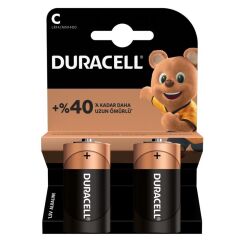 DURACELL LR14/MN1400 C ORTA BOY PİL 2Lİ PAKET (4944)
