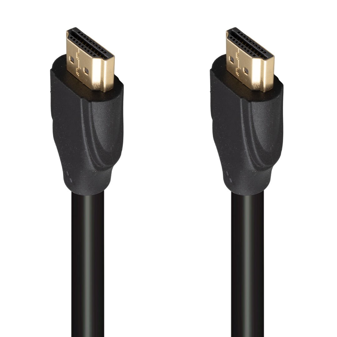 FULLY G-507K PLASTİK DÜZ SİYAH 25 METRE GOLD POŞETLİ HDMI KABLO (4944)