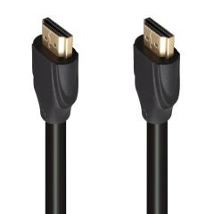 FULLY G-507K PLASTİK DÜZ SİYAH 25 METRE GOLD POŞETLİ HDMI KABLO (4944)