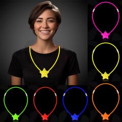 Glow Stick Yıldız Kolye - Glow Kolye - Glow Stick Partisi Yıldız Kolye 6 Adet (4944)