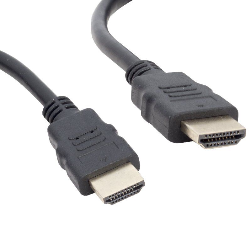 PLASTİK DÜZ SİYAH 50 CM POŞETLİ HDMI KABLO (4944)