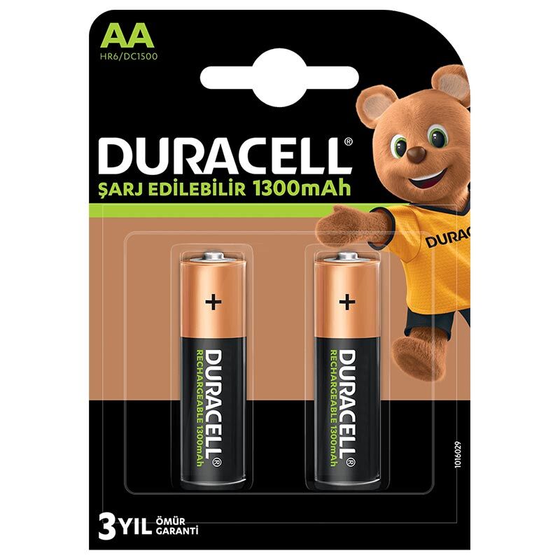 DURACELL ŞARJLI KALEM 1300 MA AA 2Lİ PAKET (4944)