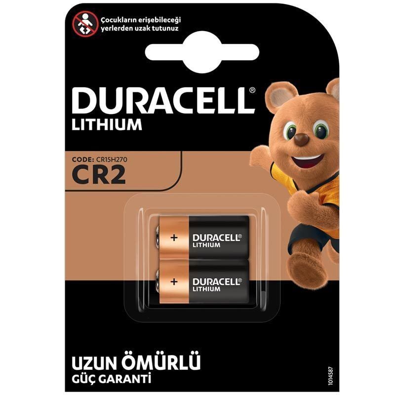 DURACELL CR2 3 VOLT LİTHİUM PİL 2Lİ PAKET (4944)