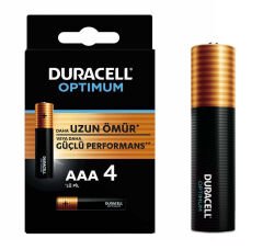DURACELL OPTIMUM MX2400 1.5V ALKALIN AAA İNCE KALEM PİL 4LÜ PAKET (4944)