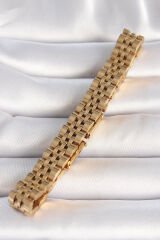 316L Çelik Gold Renk Zincir Model Erkek Bileklik - TJ-EB3722