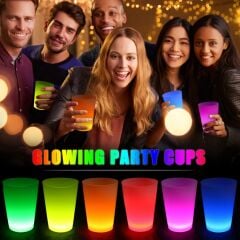 Glow Partisi Bardakları 6 Renk 6 Adet 1.5 oz 4.5 x 6.5 cm (4944)