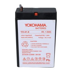 YOKOHAMA YH-41.8 4 VOLT - 1.8 AMPER KURU AKÜ (50 X 76 X 22 MM) (4944)