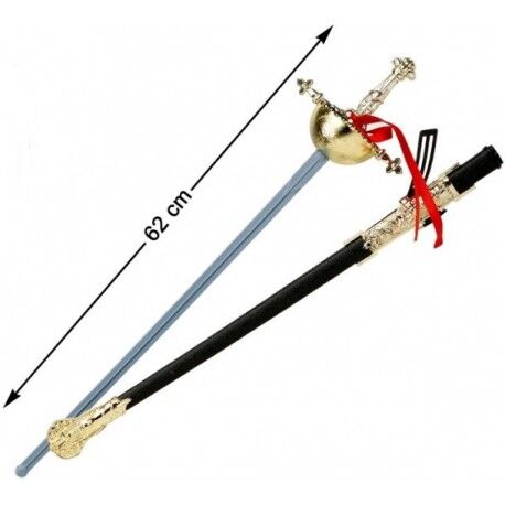 Kostüm Partisi Plastik Zararsız Zorro Kılıcı Şövalye Kılıcı 62 cm (4944)