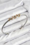 316L Çelik Zirkon Taşlı Model Gold Ve Gümüş Renk Kadın Bileklik - TJ-BB7777