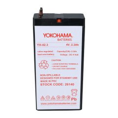 YOKOHAMA YH-42.3 4 VOLT - 2.3 AMPER KURU AKÜ (50 X 100 X 22 MM) (4944)