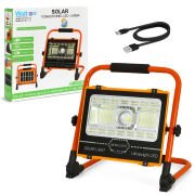 P70 LED Solar Panel Şarjlı Taşınabilir Projektör 176 SMD + Yan LED WT-734