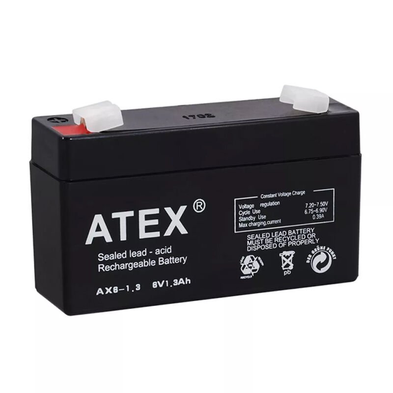AKÜ 6 VOLT 1.3 AMPER ATEX AKÜ ( 98 X 25 X 52 MM ) (4944)