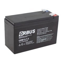 AKÜ 12 VOLT 7.2 AMPER ORBUS UPSLER İÇİN ORB12-7.2 (150 X 65 X 90 MM) (4944)