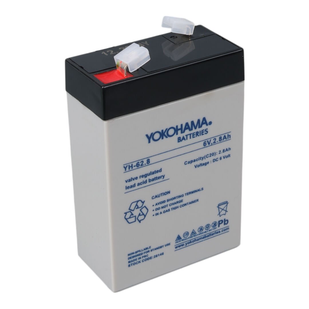 YOKOHAMA YH-62.8 6 VOLT - 2.8 AMPER DİK AKÜ (66 X 33 X 97 MM) (4944)