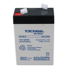 YOKOHAMA YH-62.8 6 VOLT - 2.8 AMPER DİK AKÜ (66 X 33 X 97 MM) (4944)