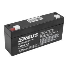 AKÜ 6 VOLT 3.2 AMPER ORBUS ORB6-3.2 ( 135 X 33 X 60 MM ) (4944)