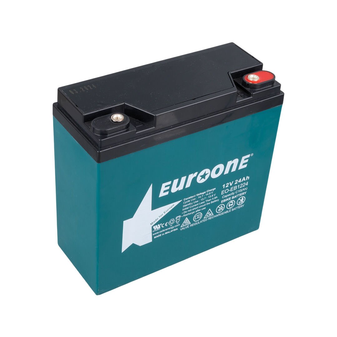 EUROONE EO-EB1224 12V 24AH E-BIKE ELEKTRİKLİ BİSİKLET AKÜSÜ (180 X 76 X 167 MM) (4944)