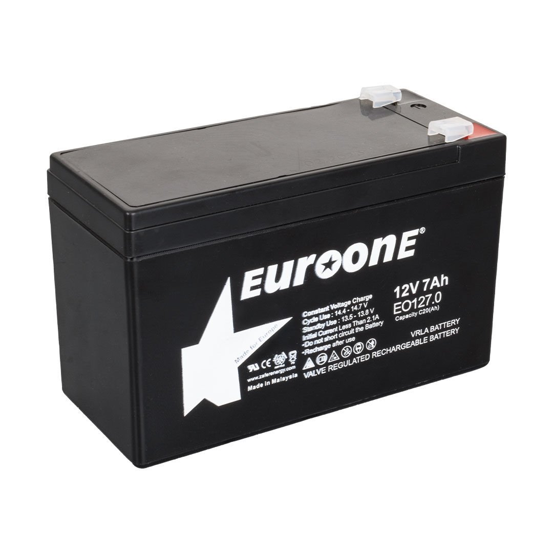 EUROONE EO127.0 12 VOLT - 7 AMPER AKÜ (150 X 65 X 90 MM) (4944)