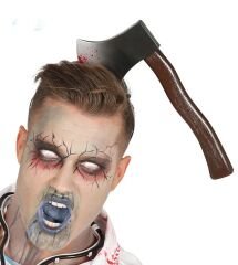 Kafaya Saplanmış Halloween Kanlı Balta Şaka Tacı (4944)