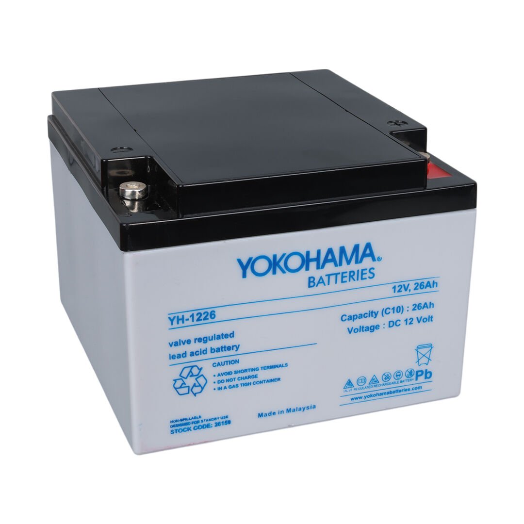 YOKOHAMA YH-1226 12 VOLT - 26 AMPER KURU AKÜ (165 X 176 X 125 MM) (4944)
