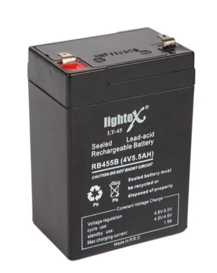 LIGHTEX LT-45N 4 VOLT - 5 AMPER KURU AKÜ (IŞILDAK AKÜSÜ) (4944)