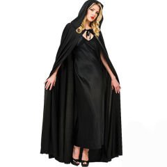 Siyah Renk Kapşonlu Pelerin 120 cm (4944)