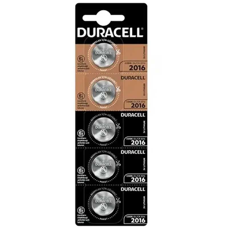DURACELL CR2016 LİTYUM PİL 5Lİ PAKET FİYAT (4944)