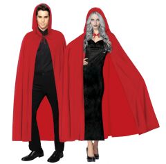 Kırmızı Renk Kapşonlu Pelerin 120 cm (4944)